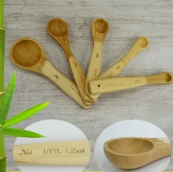 Dosierlöffel-Set aus Bambus
