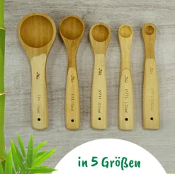 Dosierlöffel-Set aus Bambus