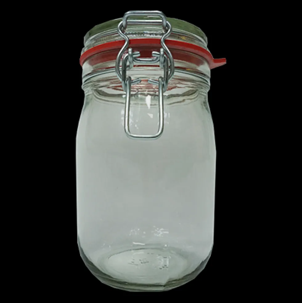 Drahtbügelglas weiß 1,1 L