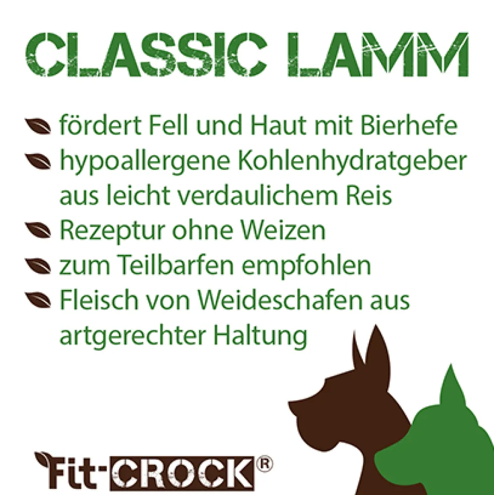 Fit-Crock Classic Lamm Maxi 10 kg