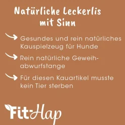 Fit-Hap Geweihmineral-Snack halb M (80-120 g)